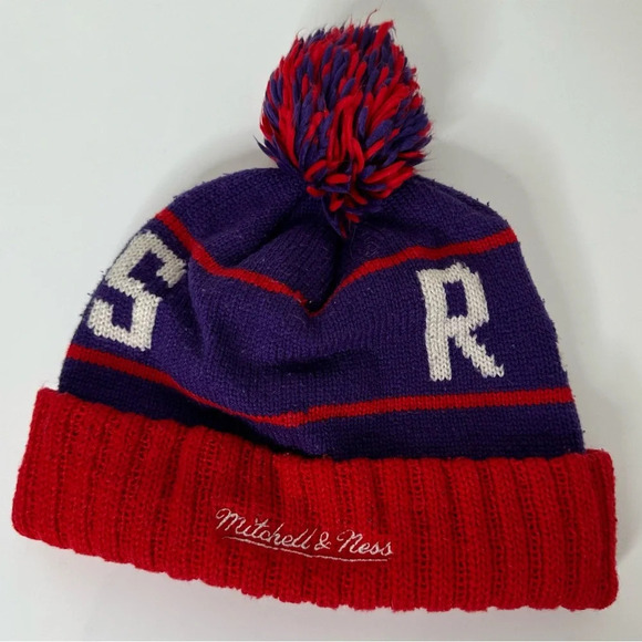 Vintage 1996 Toronto Raptors Old Rejected Logo Toque Pom-Pom  Winter Hat - Picture 4 of 7